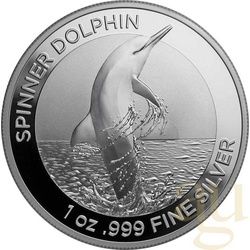 1 Unze Silbermünze Australien Spinner Delfin 2020