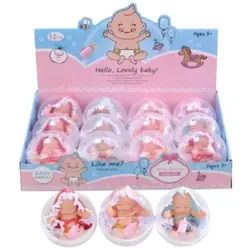 Schlafendes Babypüppchen im Ball - 13 cm, verschiedene Modelle