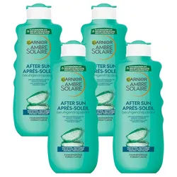 GARNIER After Sun-Lotion Ambre Solaire After Sun Beruhigende Feuchtigkeits-Milch, 4-tlg.