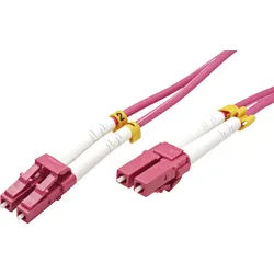 VALUE 21998758 - LWL Patchkabel, LC Duplex, OM4, 50/125 μm, violett, 10 m