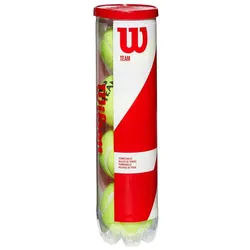Wilson Tennisball Team W Practice 4 Pack - Tennisball gelb