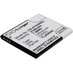 AGI Akku für Alcatel OT-5065X Li-Ion 3,8 Volt 2100 mAh schwarz Handy-Akku 2100 mAh (3.8 V) schwarz