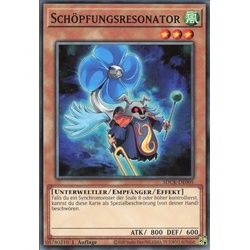 ReCollectibles Sammelkarte YuGiOh Karte Schöpfungsresonator deutsch, Yu-Gi-Oh! Karte SDCK-DE005 Common weiß