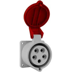 Anbausteckdose 32A/5P 230/400V rot CE Bals OEM-132002