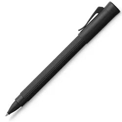 Graf Von Faber-Castell Tintenroller Tamitio mit Gratis Gravur (Black Edition) | Aus Metall - Modernes Design | SKU: 141594 | Ziehkappe | Bürobedarf