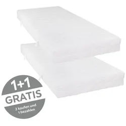 Livetastic Taschenfederkernmatratze , Weiß , Textil , H2 , Füllung: Taschenfederkern , rechteckig , 80x200 cm , Oeko-Tex® Standard 100 , Bezug abnehmbar/waschbar, wendbar, für verstellbare Lattenroste geeignet, atmungsaktiv, schadstoffgeprüft, alternative Größen erhältlich, Bezug rundum abnehmbar , Schlafzimmer, Matratzen