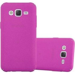 Cadorabo Hard Cover Frosty Cover (Galaxy J7 2016), Smartphone Hülle, Pink