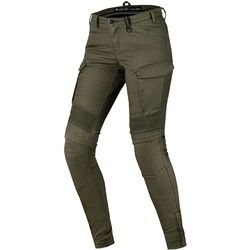 SHIMA Giro 2.0 Damen Motorrad Textilhose, grün-braun, Größe 28