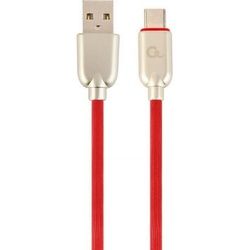 Gembird Cablexpert CC-USB2R-AMCM-2M-R USB Kabel USB 2.0 USB A USB C Rot (2 m, USB 2.0), USB Kabel