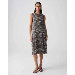 OPUS Trägerkleid Wicy bamboo aus Webware mit fließendem Fall Perlmuttknöpfe verleihen dem Look feine Eleganz braun 42
