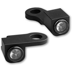 HeinzBikes NANO Series LED Blinker für H-D Lenkerarmaturen SPORTSTER 2014-2020, schwarz, schwarz