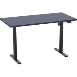 VCM, Schreibtisch, Schreibtisch verstellbar Lona 110x80 sw (110 x 80 x 120 cm)