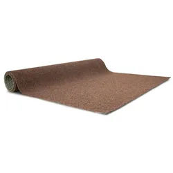 Karat Rasenteppich wetterfest, Kunstrasen Teppich für Balkon & Terrasse, Outdoor Teppichboden, Auslegware in 6 verschiedenen Farben & Größen braun 100 cm x 200 cm