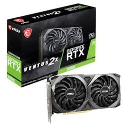 MSI GeForce RTX 3060 VENTUS 2X OC 8GB Gaming Grafikkarte HDMI, 3x DP