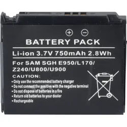 AKKU SAM 47 - Ersatzakku für Samsung, M6710 Beat Disc, Li-Ion, 750 mAh