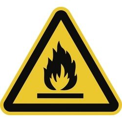 Dreifke® Warnung vor feuergefährlichen Stoffen ISO 7010, Alu, 300 mm SL