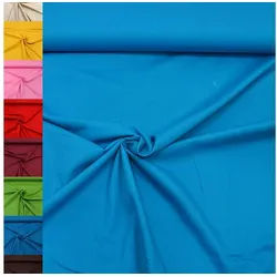 MAGAM-Stoffe Stoff "Sophie", Baumwollstoff uni 100% Baumwolle ÖKO-TEX Meterware ab 50cm blau