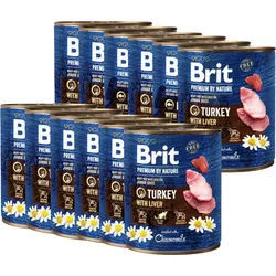 Brit Premium by Nature Pute mit Leber 12x800g