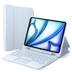 Inateck 10.9-11 Zoll iPad A16 11/10 Gen, Air M4/M3/M2, iPad Pro 4/3/2 iPad-Tastatur blau