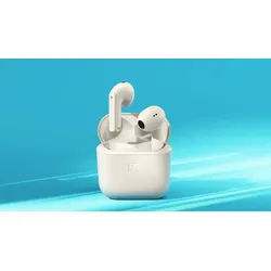 Accentum Open In-Ear Bluetooth Kopfhörer Kabellos TWS 6 h Laufzeit IPX4 (Cremefarben)