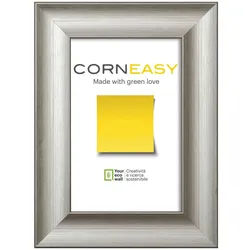 Bilderrahmen , Silberfarben , Kunststoff , rechteckig , 43.4x33.4 cm , Bilder & Rahmen, Bilderrahmen, Bilderrahmen & Fotorahmen