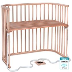 Babybay Beistellbett , Naturfarben , Holz , Buche , massiv , 62x96.50x110 cm , Lattenrost stufenlos höhenverstellbar, höhenverstellbar , Babymöbel & Kindermöbel, Babyzimmer, Babybetten