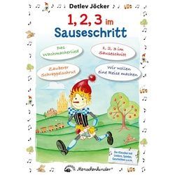 Detlev Jöcker: 1 2 3 Im Sauseschritt (Ab 0-7 Jahren) - Detlev Jöcker Taschenbuch