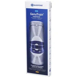 Bauerfeind® GenuTrain Aktive Kniebandage, Patella und Bandage Größe 5 Titan