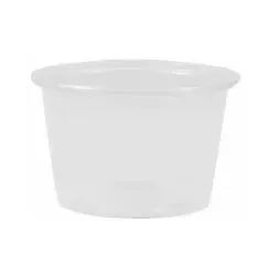 Papstar Dressingbecher, rund, 100 ml Füllmenge, 1 Packung = 50 Becher