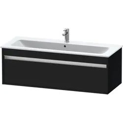 Duravit Ketho Waschtischunterbau wandhängend Eiche Schwarz Matt 1200x475x410 mm - KT642101616 KT642101616