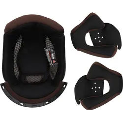 LS2 OF573 Twister Innenfutter & Wangenpolster, schwarz-braun, Größe 2XL