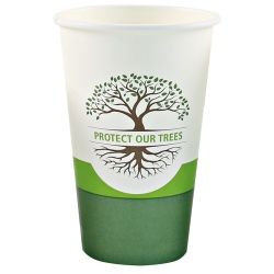 NATURESTAR Kaffeebecher Natural, kompostierbar, Einwegbecher für heiße Getränke, 1 Packung = 50 Stück, Ø 8,0 cm, 0,3 Liter