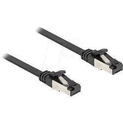 DELOCK 80177 - RJ45 Flachkabel, Cat.8.1, 0,25 m, schwarz