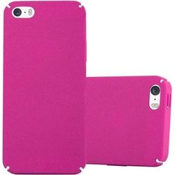 Cadorabo Hard Cover Frosty Cover (iPhone 5, 5S), Smartphone Hülle, Pink
