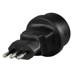 Hama Reiseadapter Reisestecker Italien, für Schutzkontakt-, Euro- und Konturenstecker