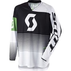 Scott 350 Track Motocross Jersey 2017, schwarz-weiss, Größe M