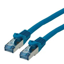 ROLINE Patchkabel Cat.6A S/FTP (PiMF), Component Level, LSOH, blau, 2 m