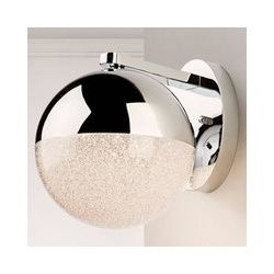 LED-Wandleuchte Sphere, chrom