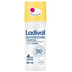 Ladival Sonnenschutzcreme Ladival Hautbarriere Repair Sonnenschutz-Creme LSF 50+, Mikrobiom-freundlich für strapazierte Haut