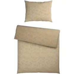Curt Bauer Bettwäsche , Beige , Textil , Steinoptik , 140x200 cm , bügelleicht , Heimtextilien, Bettwäsche & Leintücher, Bettwäsche