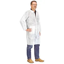 MEDIWARE Einmal Untersuchungsmantel aus NON WOVEN Material blau 1 Stück