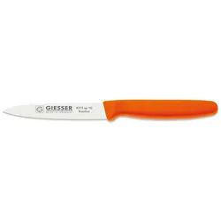 GIESSER Gemüsemesser Spickmesser 8315 sp 8/10/12, Küchenmesser mit oder ohne 3mm Wellenschliff orange 10 cm