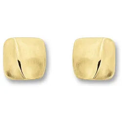 ONE ELEMENT Paar Ohrhänger Ohrringe Ohrstecker aus 333 Gelbgold, Schlicht & schön – dezente Eleganz für jeden Tag goldfarben