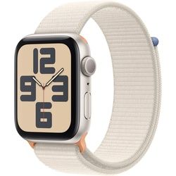 Apple Smartwatch »Watch SE GPS 44 mm Aluminium«, (Watch OS 10 Sport Loop) Apple Polarstern