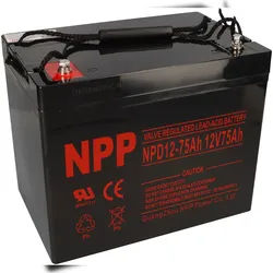 NPP Blei-Akku AGM NPD12-75 12V 75Ah zyklenfest
