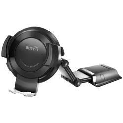 Bury Smartphone-Halterung POWERKIT PASSIVE (Cradle passive + Base + Arm) grau