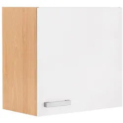 Hängeschrank »Odense«, 60 cm breit, 57,6 cm hoch, mit 1 Tür, weiß/buche, 790204-0 B/H/T: 60 cm x 57,6 cm x 34,6 cm