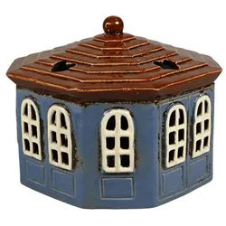 Det Gamle Apotek Lichthaus Keramikhaus Pavillon für Teelicht, Ø 16,5 cm, Höhe 13 cm
