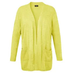 VIA APPIA DUE Cardigan in unifarbenem Stil gelb 52