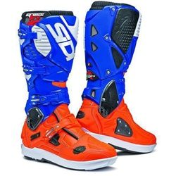 Sidi Crossfire 3 SRS Limited Edition Motocross Stiefel, blau-orange, Größe 47